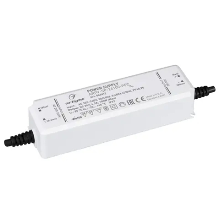 Блок питания ARPV-SP-24100-PFC (24V, 4.2A, 100W) (Arlight, IP67 Пластик, 5 лет) 043672