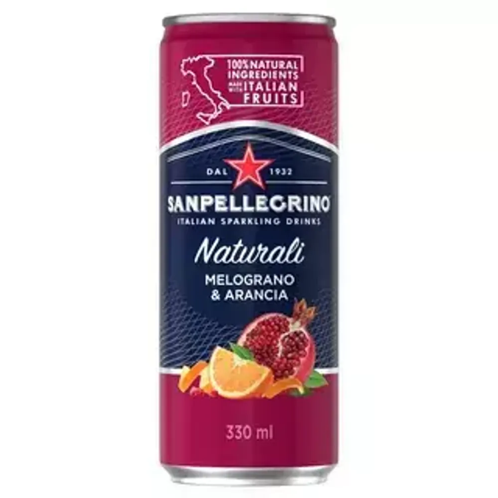 Газированный напиток SanPellegrino Melograno &amp; Arancia, 330мл