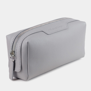 Несессер Tube из кожи теленка, серого цвета