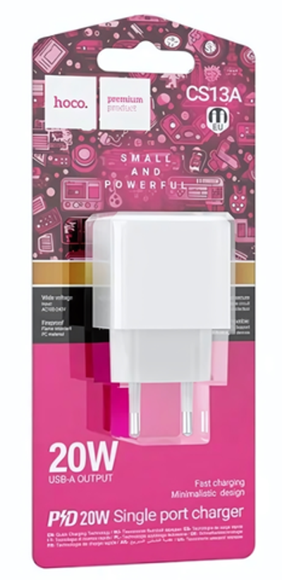 Зарядное устройство HOCO CS13A PD20W Type-C White