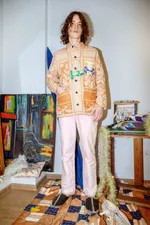 Куртка Soeurs с Вышивкой на Маленьком Кармане / Petrol Jacket оранжевая