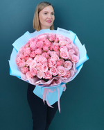 Роза кустовая Мадам Бомбастик,19 веток(00212)