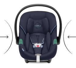 Коляска Cybex Talos S Lux BLK complete Aton S2 Ocean Blue 3 в 1 Moon Black с дождевиками