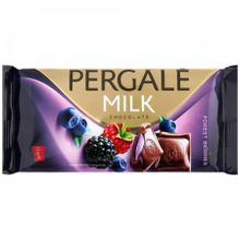 Молочный шоколад Pergale с начинкой Лесные ягоды 100 г