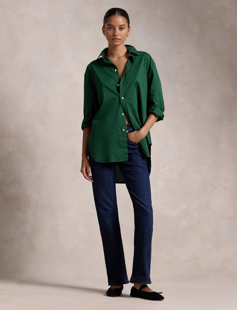 Рубашка POLO RALPH LAUREN - зеленый(211916277)