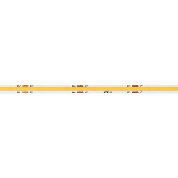 Светодиодная лента Arlight 8W/m 320LED/m CSP теплый белый 5М COB-X320-8mm 24V Warm3500 044584