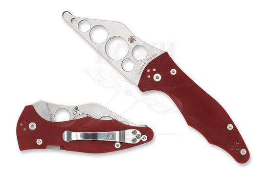 Складной нож Spyderco Yojimbo 2 Trainer 85TR2 c клинком из стали CTS-BD1, рукоять G10