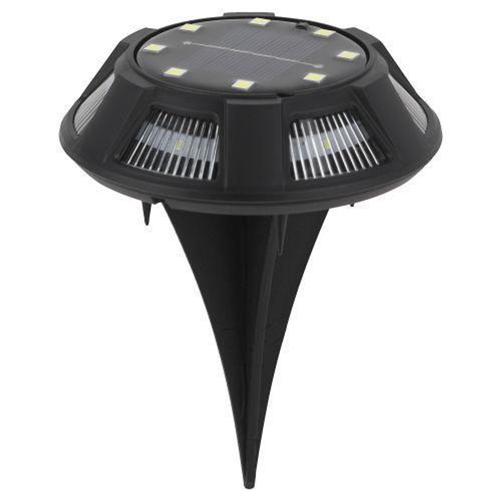 Светильник светодиодный ERAST024-01 "Таблетка" уличный на солнечн. батарее подсветка сталь пластик d11см ЭРА Б0057662 Светильник светодиодный ERAST024-01 "Таблетка" уличный на солнечн. батарее подсветка сталь пластик d11см ЭРА Б0057662