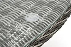 "Эспрессо" плетеный круглый стол, диаметр 150 см, цвет графит