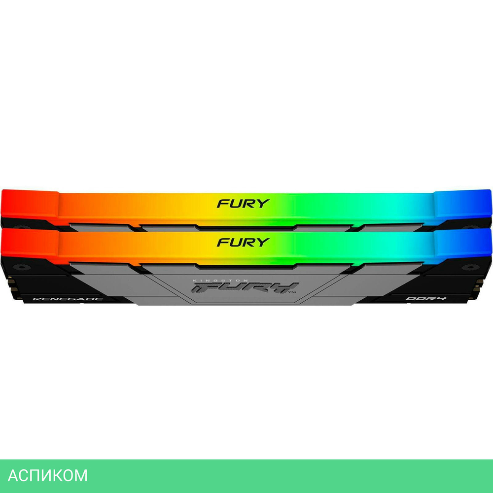 Оперативная память Kingston Fury Renegade RGB RTL Gaming DDR4 2x8GB (KF436C16RB2AK2/16)
