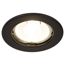 Встраиваемый светильник штампованный ЭРА ST1 SBK MR16 GU5.3 черный матовый