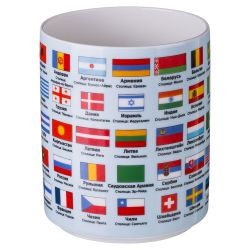 КРУЖКА LEFARD "ФЛАГИ СТРАН МИРА" 630 МЛ (КОР=24ШТ.)