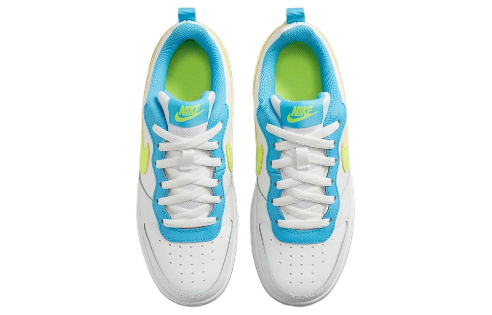Женские кроссовки Nike Court Borough Low 2 'White Baltic Blue Volt' BQ5448-122