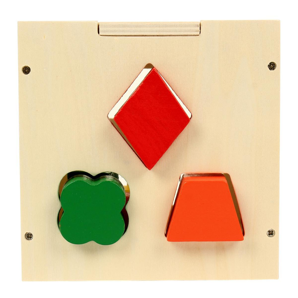 Развивающая игрушка деревянная Сортер обьемный куб, коробка C-41839