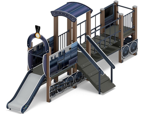 Детский игровой комплекс Паровозик ДИК 1.03.5.01-15 H=750