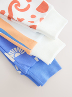 Пижама для мальчика Next AJ0-493, 3 шт., Синий, Бежевый