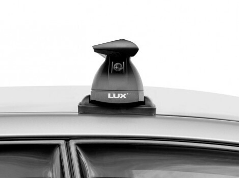 Багажник "LUX" БК 3 с крыловидными дугами 1,3 м. в штатные места с адаптерами под авто.