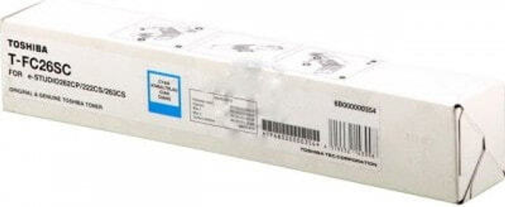Картридж тонерный Подлинный Голубой Toshiba T-FC26SC 1 шт  6B000000354