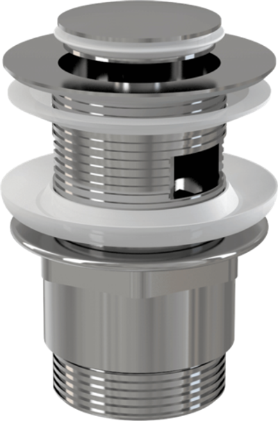 Водослив для умывальника click/clack 5/4" Alca Plast A39, цельнометаллический