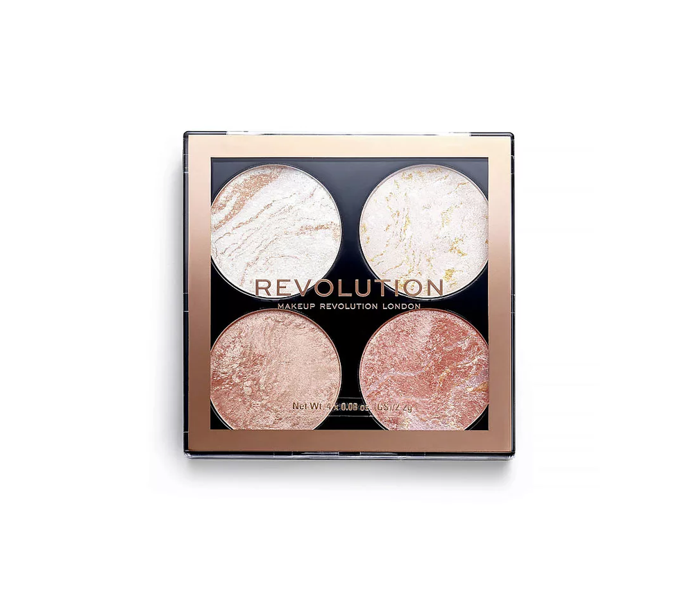 REVOLUTION MAKEUP Хайлайтер 4 в 1 CHEEK KIT, Take A Breather 8,8 гр