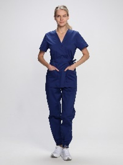 Костюм женский Сити-001 (тк.Смесовая,145) MedLine, т.синий