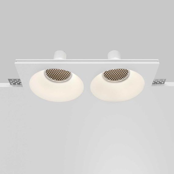 Встраиваемый светильник Maytoni Technical Downlight Gyps Modern DL129-GU10-02-W
