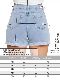 Шорты джинсовые