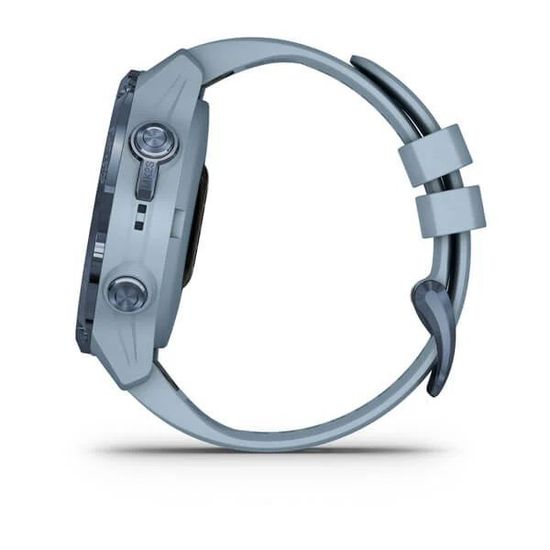 Умные часы Garmin Descent MK2S голубой корпус c силиконовым ремешком цвета морской пены
