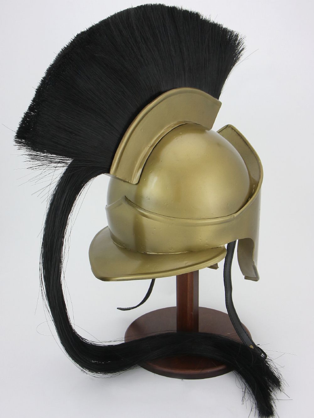 Nautical Шлем Спартанский Царь Леонид с черным плюмажем