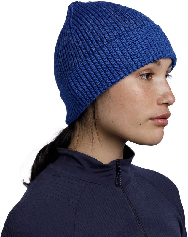 Шапка Buff Merino Active Hat Solid Cobalt Фото 7