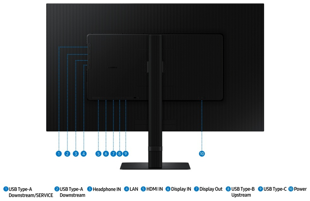 Монитор 32" Samsung LS32D604UAIXCI черный