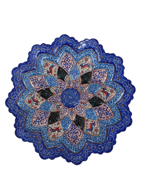 Тарелка минакари ручной работы из Исфахана (25 см) 181220258 Иран