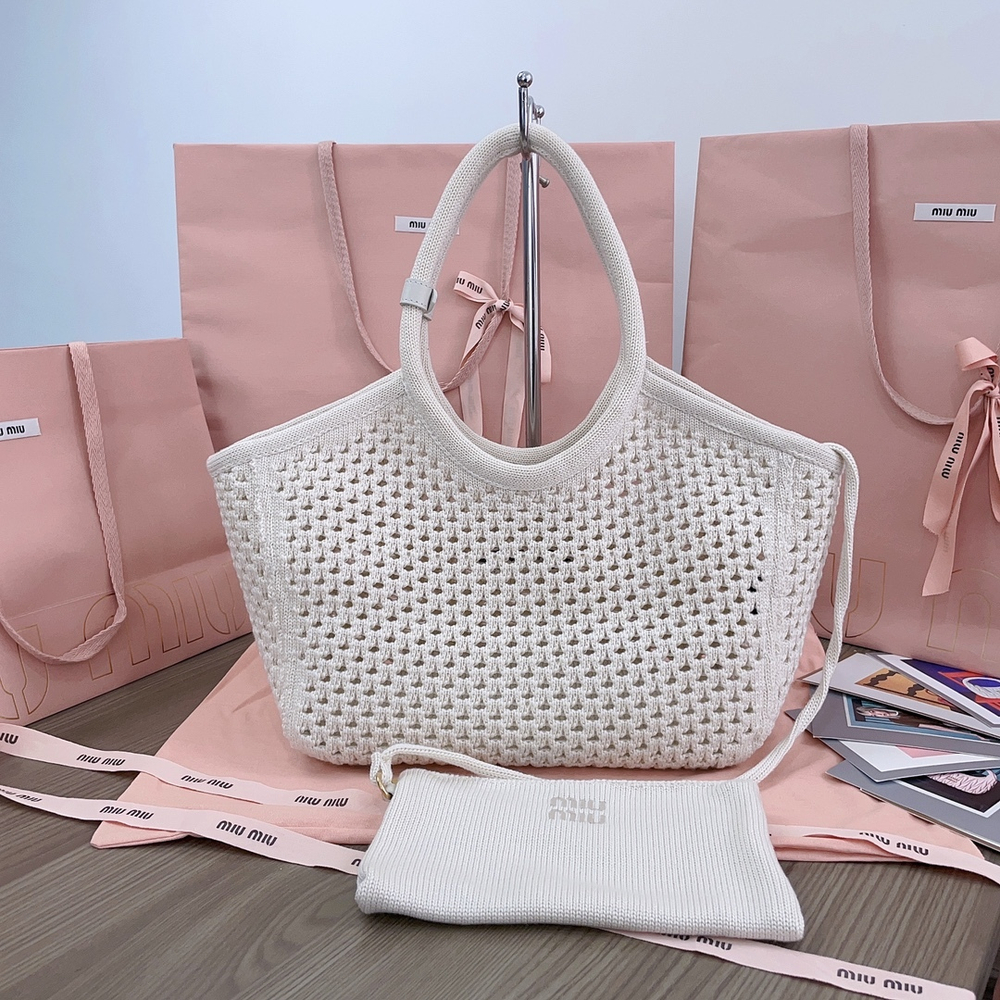 Miu Miu IVY Mesh Cotton Bag