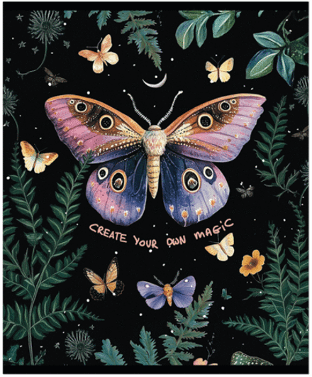 Тетрадь общая 48 л., ВОЛШЕБНЫЙ ЛЕС, обложка-мелов.картон+соффтач-лак, скрепка