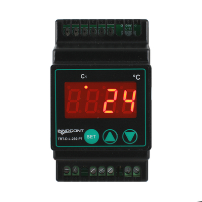 Температурный контроллер INNOCONT TRT-D-L-230-PT, монтаж на DIN-рейку,вход Pt100, выход реле, PID, 230VAC