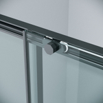 Душевой уголок Grossman Style 100х90 120.K33.05.1090.21.00 профиль Черный матовый стекло прозрачное