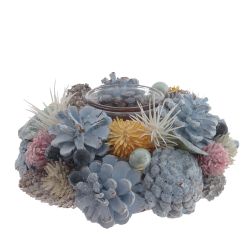 GAEM Подсвечник "Новогодняя композиция", L17 W17 H8 см