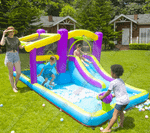 Детский батут для дачи "Водная пушка" 4*2,85*1,8 м