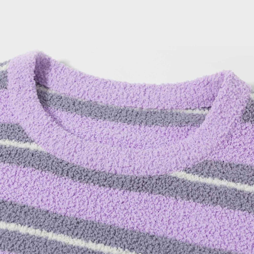 Свитер YMKASHIX Soft Strips Фиолетовый