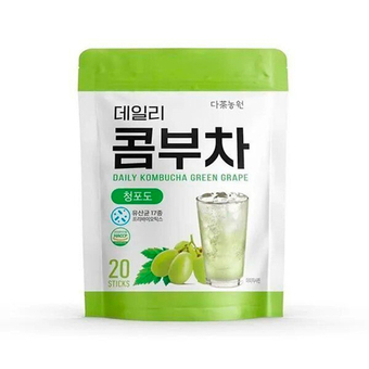 Комбуча корейская набор 20 шт Виноград Danongwon Daily Kombucha Green Grape,  Корея