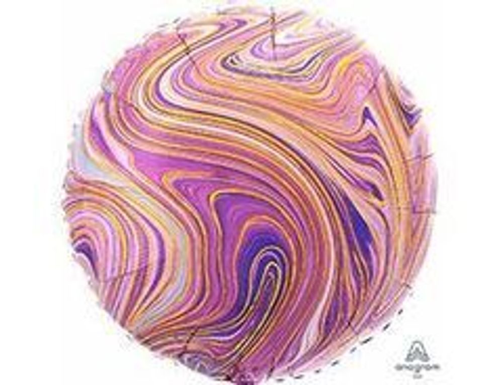 А Б/РИС КРУГ 18&quot; Мрамор Purple