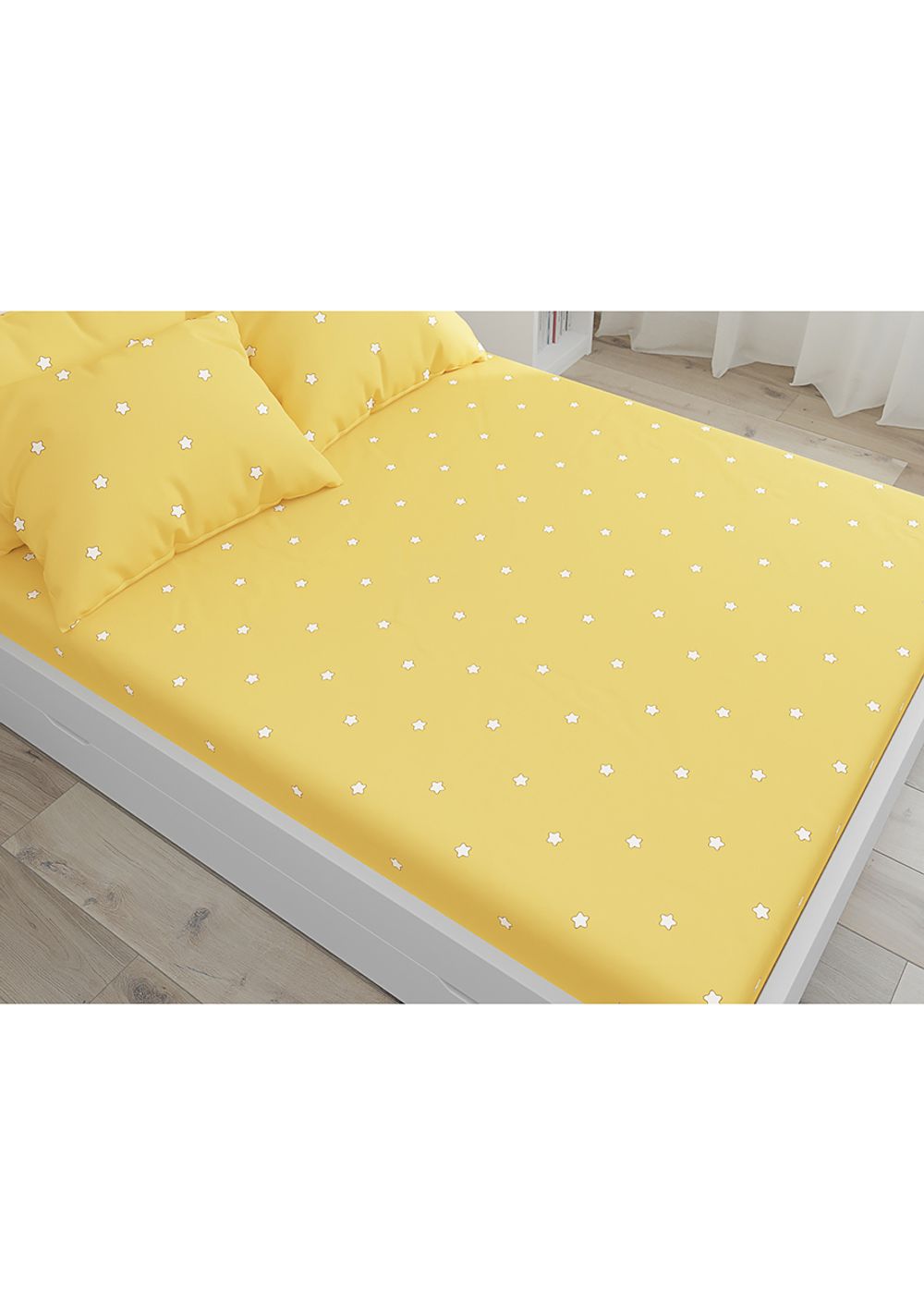 Постельное белье перкаль Сказка "Летние звезды/Летние звезды" 2-спальное Наволочка 50х70 см 2 шт Простынь 240x215 см Пододеяльник 175x215 см