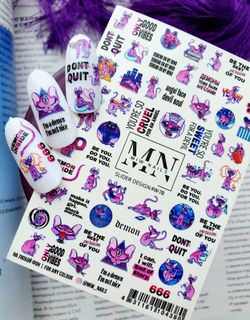MIW Nails Слайдер-дизайн Животные, W-782