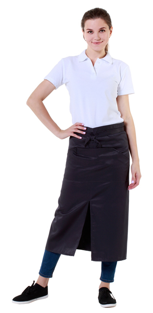 Фартук официанта длинный серый