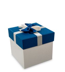 WF-40/2-B Коробка «Квадрат» цв.бел./син.