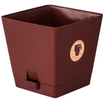 Кашпо Азалия квадратное 3л(коричневый)