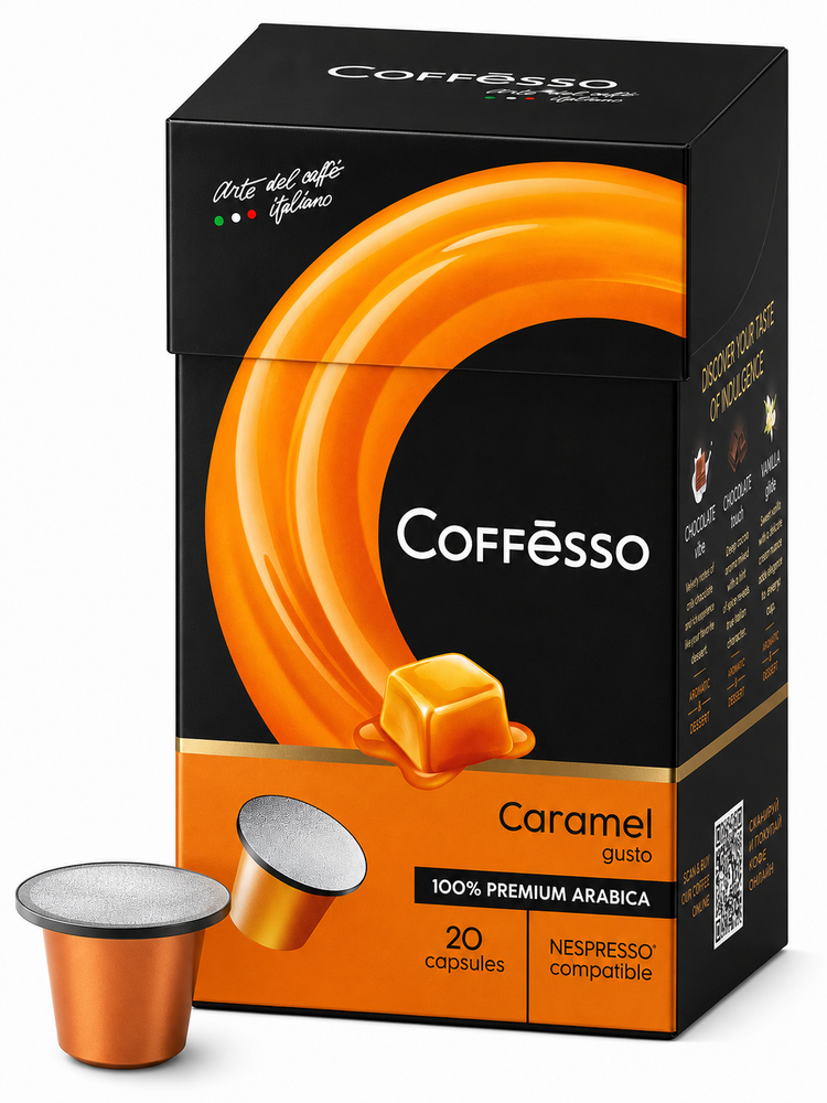Кофе в капсулах Nespresso Coffesso Caramel 20 шт x 4 уп