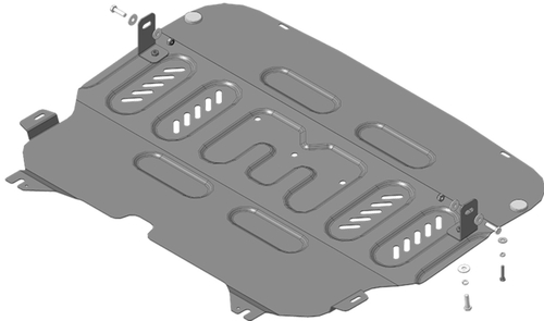 Защита стальная 2 мм двигателя и кпп для Citroen C3 2016-2020 Motodor.71602