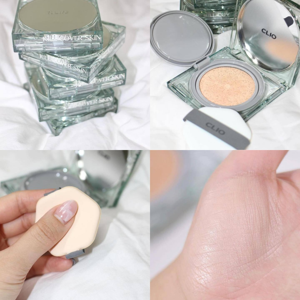 CLIO KILL COVER SKIN FIXER CUSHION (Spf 50+) - Стойкий тональный кушон с матовым финишем