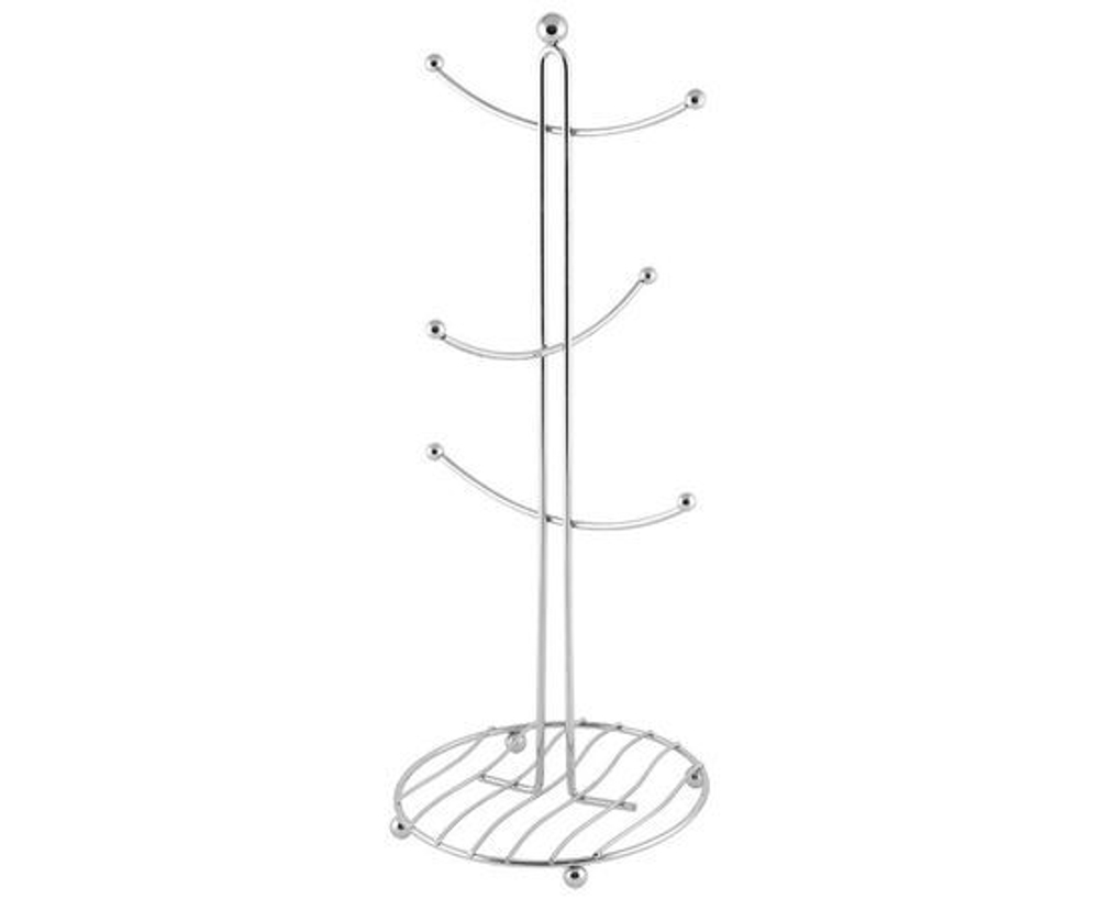 Подставка для чашек CARNALE W6414 на 6шт, 16х16х41см, хром.металл, 7534 Mallony